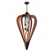 CLA-Senorita: Tuscan Coffee Cherry Wood Pendant Lights